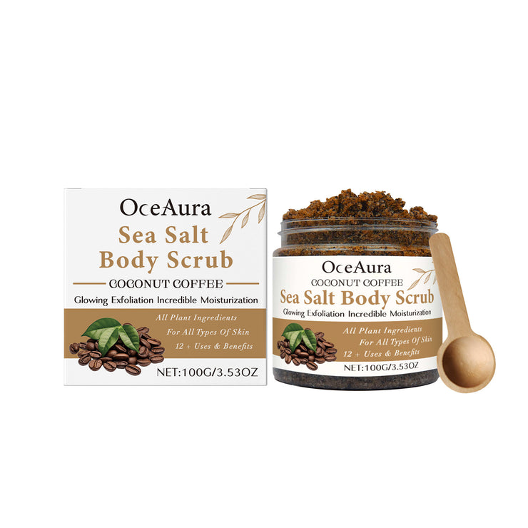 Coconut Coffee Body Scrub Cream Mild Exfoliating Dead Skin Moisturizing